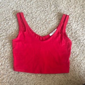 red crop top